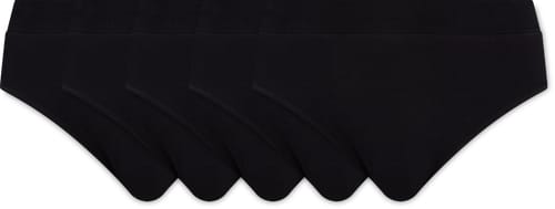 Migros Essentials Better Cotton Slip da donna midi (Colore: nero, Taglie: M)