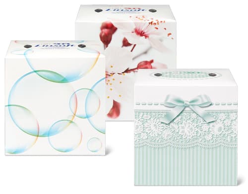 Linsoft Cube de serviettes à démaquiller 2 épaisseurs