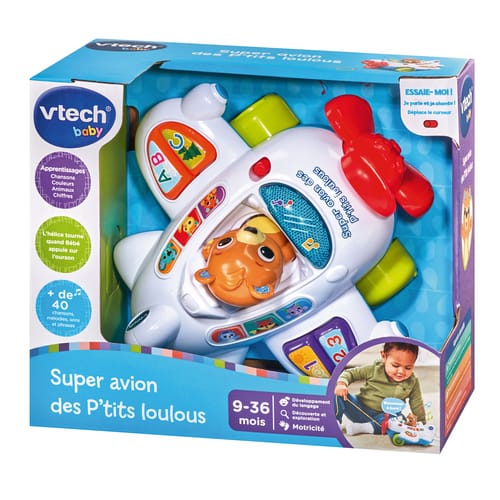 V-Tech Super Avion des P’tits Loulous (Farbe: neutral, Sprache: French)