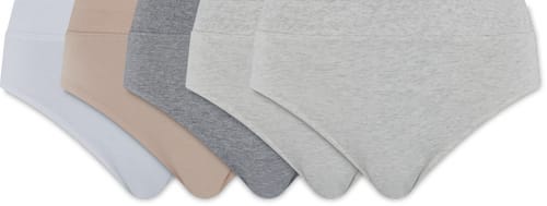 Migros Essentials Better Cotton Slip da donna midi (Colore: bianco, Taglie: M)