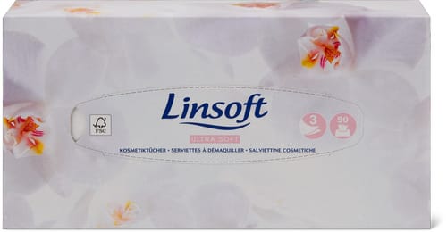 Linsoft Ultra-Soft Cosmetic Tissue Box 3-Ply