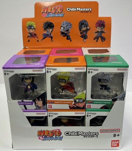 Bandai Chibi Masters Naruto Shippuden Figures Assorted 8 cm