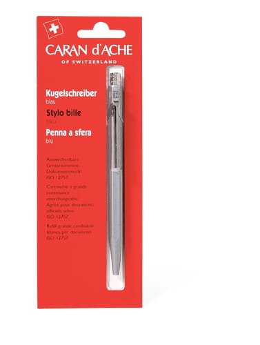 Caran d'Ache Penna a sfera blu, 0,7 mm (Colore: BLAU)