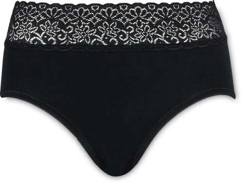 Migros Essentials Damen Slip Midi Bio Cotton Classic (Farbe: schwarz, Grösse: L)