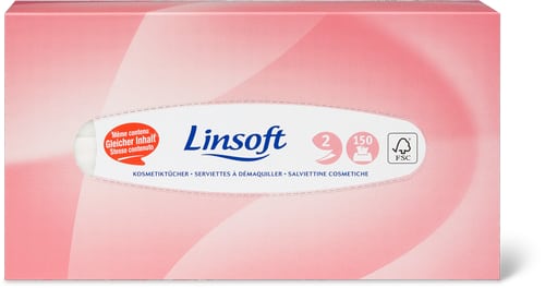 Linsoft Cosmetic Wipes Box 2-Ply