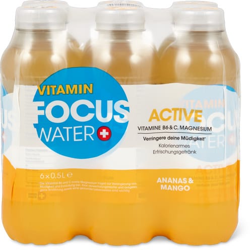 Focus Water Active Pineapple and mango