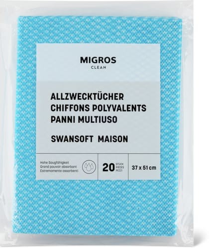 Migros Clean Panni multiuso Swansoft Maison 37 x 51 cm