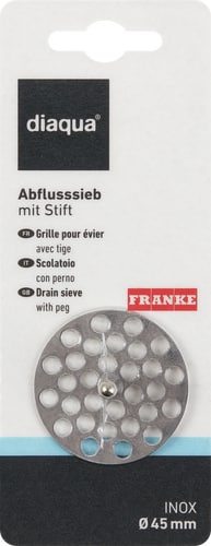 Abflusssieb mit Stift inox