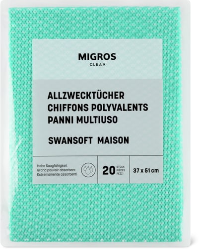 Migros Clean Panni multiuso Swansoft Maison 37 x 51 cm