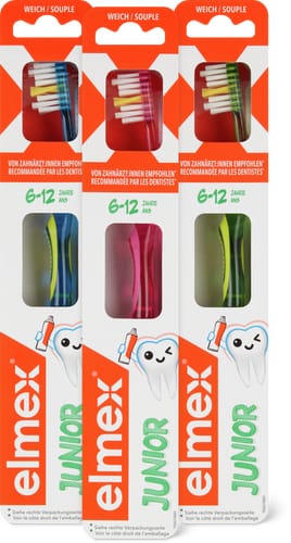 Elmex Junior toothbrush soft, 6–12 years