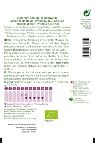 Blumenmischung, Bienenweide