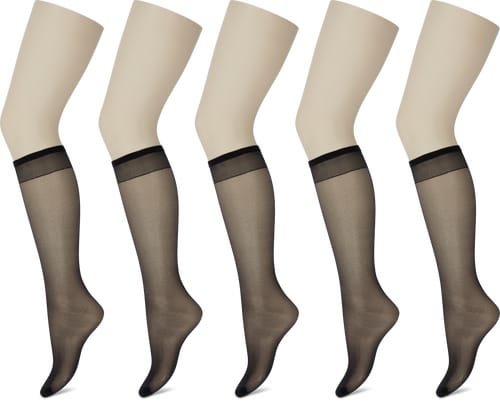 M-Budget Ladies’ Knee-High Stockings (Grösse: one size, Farbe: black)