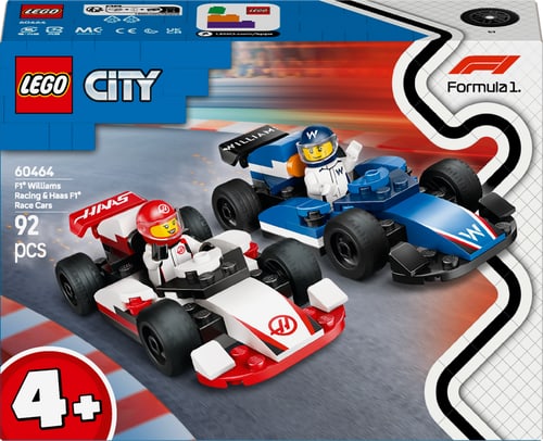 Lego City Formula 1 60464 F1® Williams Racing and Haas F1® Race Cars
