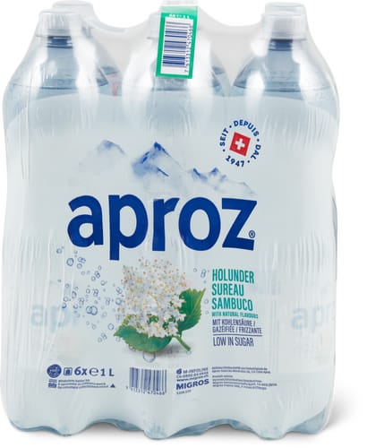 Aproz aromatisiertes Wasser Holunder