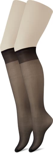 Ladies knee-highs (Grösse: one size, Farbe: black)
