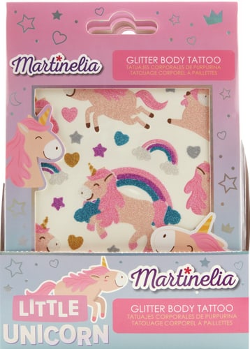 Martinelia Tatouage à paillettes licorne