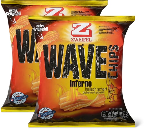 Zweifel Wave Crisps Extra Spicy