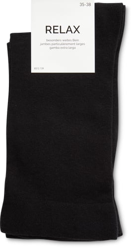 Migros Essentials Calze da donna Relax (Colore: nero, Taglie: 39-42)