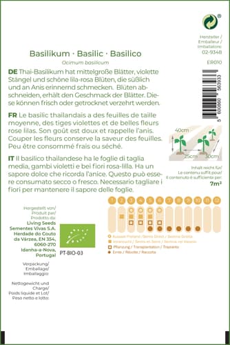 Living Seeds Bio Thai-Basilikum