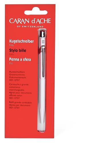 Caran d'Ache Penna a sfera blu, 0,7 mm (Colore: BLAU)