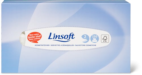 Linsoft Cosmetic Wipes Box 2-Ply