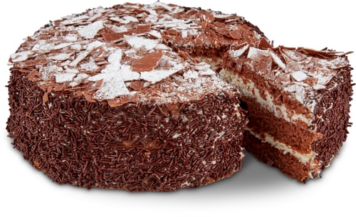 Schwarzwälder-Torte ohne Kirschen