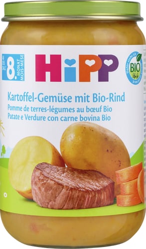 Hipp Bio Potato & Vegetables With Organic Beef From 8 Months