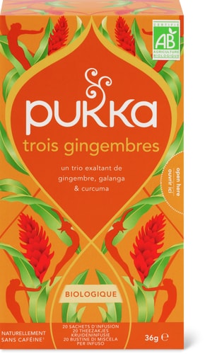 Pukka Bio Kräutertee Drei Ingwer Ingwer, Galgant & Kurkuma