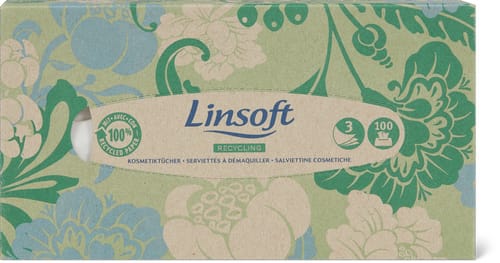 Linsoft Recycled Paper Cosmetic Wipes 3-Ply