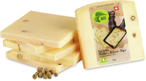 Migros Bio Raclette Pfeffer Scheiben