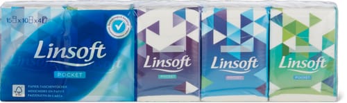 Linsoft Mouchoirs en papier Pocket   4 épaisseurs
