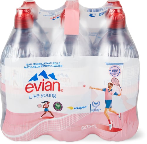 Evian Acqua minerale naturale Sport