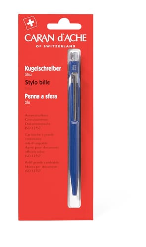 Caran d'Ache Penna a sfera blu, 0,7 mm (Colore: BLAU)