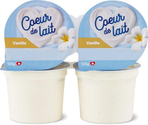 Vanille Milch Herz