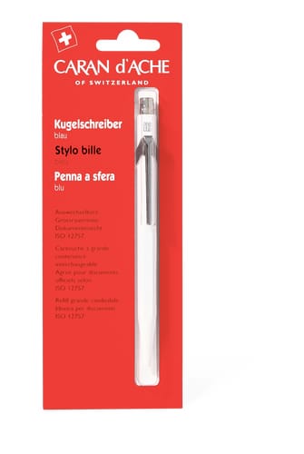 Caran d'Ache Penna a sfera blu, 0,7 mm (Colore: BLAU)