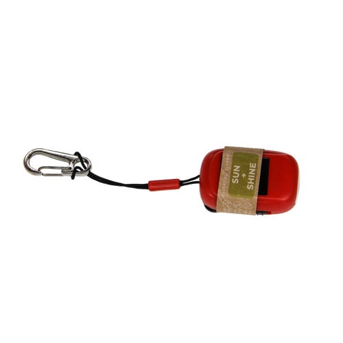 Mini Taschenlampe Recycled inkl. Karabiner (Grösse: 000, Farbe: rot)