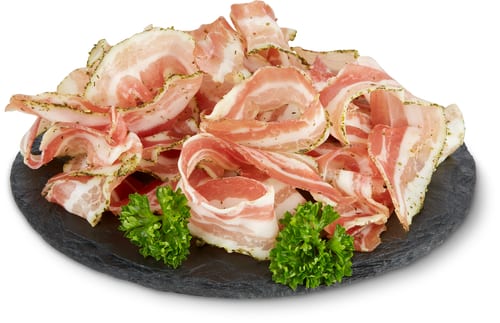 Migros Bio apéro pancetta piana erbe