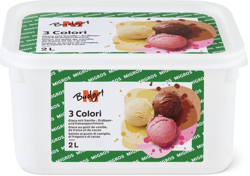 Ice cream tub  Tricolour