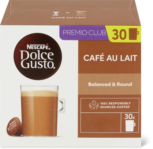 Dolce Gusto Dolce Gusto Coffee Capsules Café au Lait, 30 Capsules