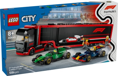 City Formula 1 F1® Transporter With RB20 & AMR24 F1® Cars (60445)