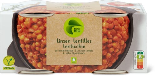 Bio Lentils in Tomato Sauce
