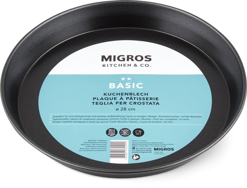 Cake Tray 28 cm, Black