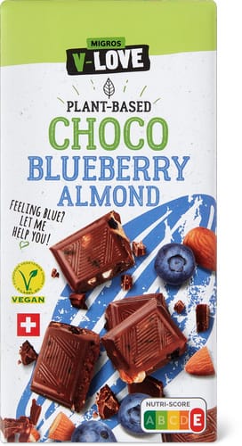 V-Love Tavoletta di cioccolato Cioccolato, mirtilli e mandorle