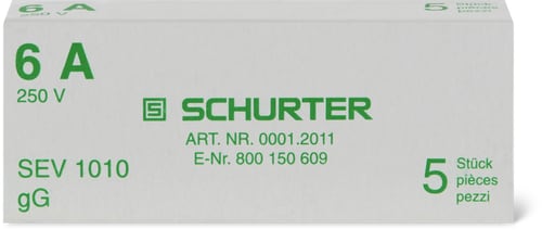Träge Sicherung 6A/ 250V