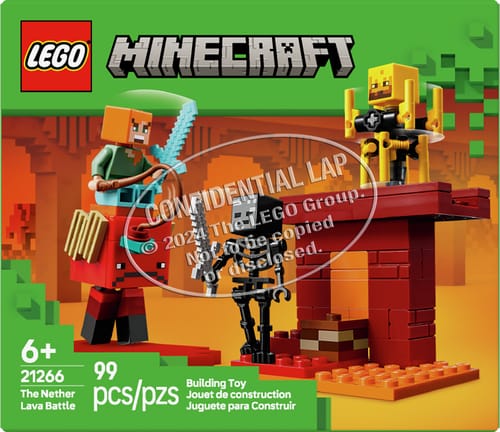 Minecraft 21266 The Nether Lava Battle