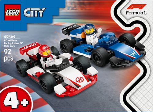 City Formula 1 60464 F1® Williams Racing and Haas F1® Race Cars