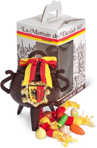 Marmite de l'Escalade Cioccolato fondente, vuota