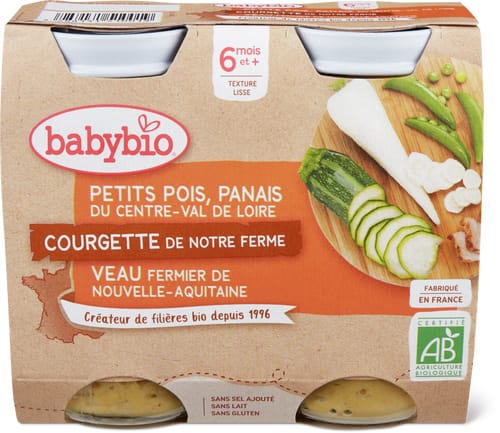 Bio Mashed Parsnip, Peas & Veal From 6 Months