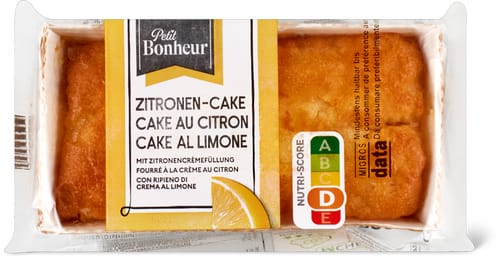 Petit Bonheur Mini Zitronen-Cake mit Zitronencrèmefüllung