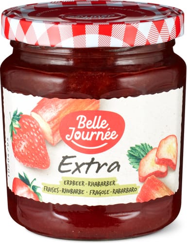 Extra Jam Strawberry & rhubarb